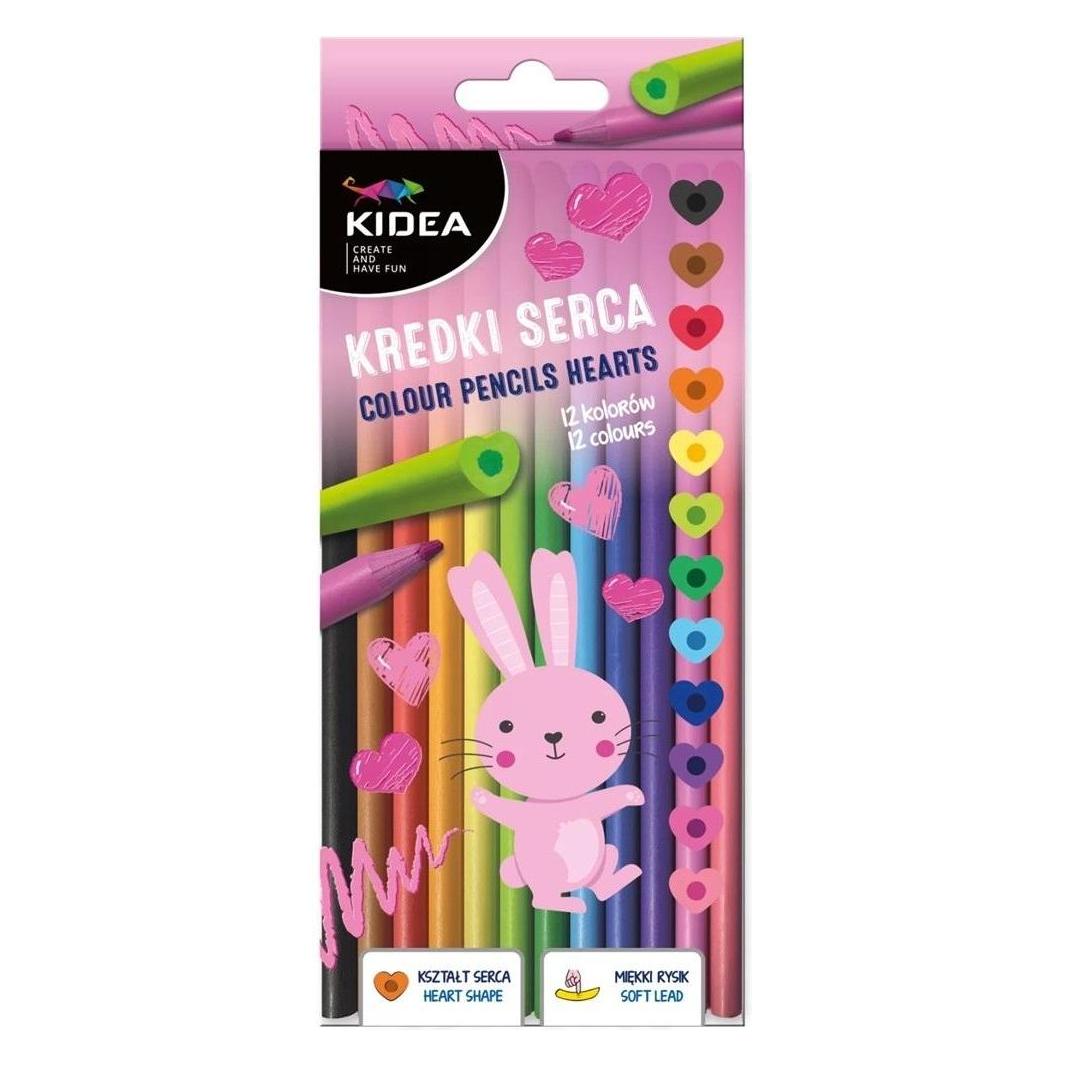 Derform Herzmalstifte 12 Farben KIDEA (12x) (47608728)