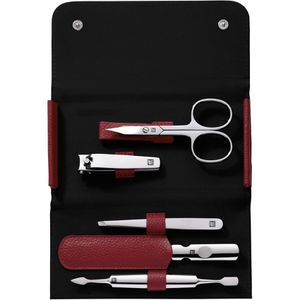 Zwilling Maniküre-Set Classic 97546-003-0, Echt Leder, rot, 5-teilig