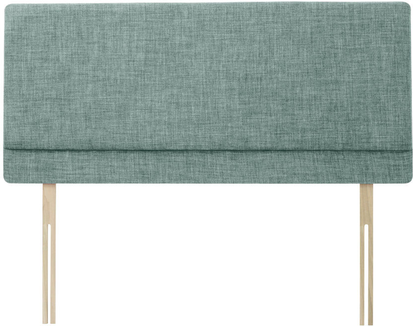 17 Stories Cassel Upholstered Linen Headboard Duckegg Small Double (4')