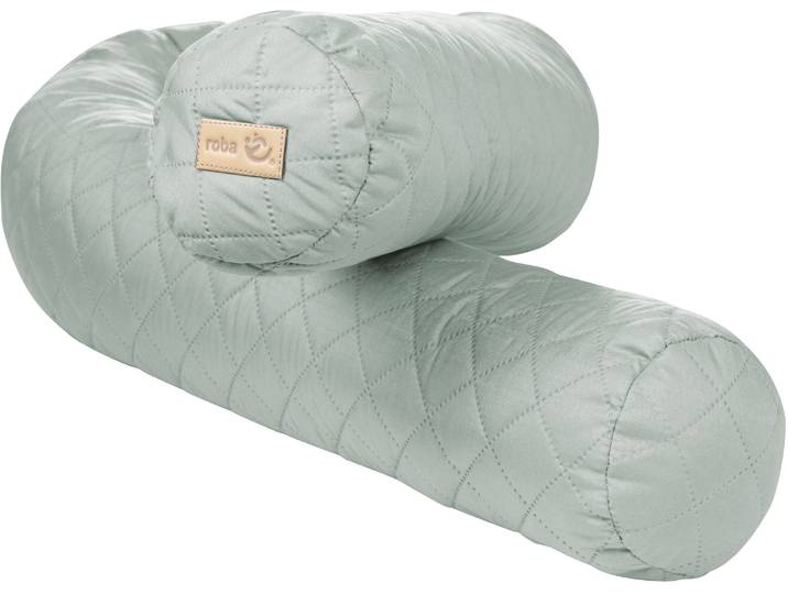 Nestchenschlange ROBA style, frosty green , grün (frosty grün), Obermaterial: 100% Polyester. Füllung: 100% Polyester, Bettnestchen, Nestchenschlange