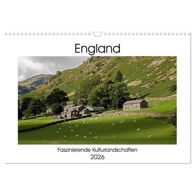 England - Faszinierende Kulturlandschaften (Wandkalender 2026 DIN A3 quer), CALVENDO Monatskalender