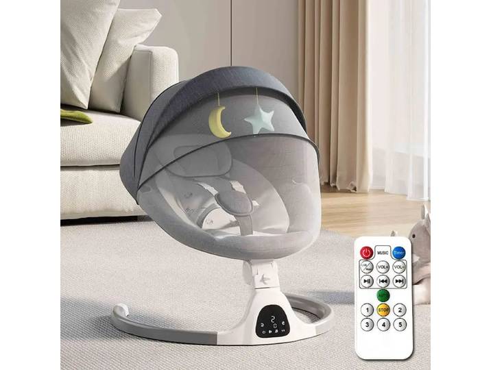 Chaise à bascule électrique polyvalente pour bébé de 0 à 3 ans, balançoire automatique, berceau confortable, jouets pour bébé