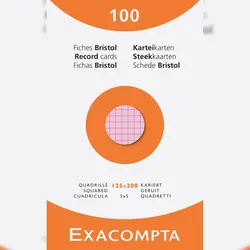 Exacompta 13273E 12x Karteikarten 100er 125x200 kar ass