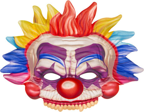 Maske "Bad Clown", bunt