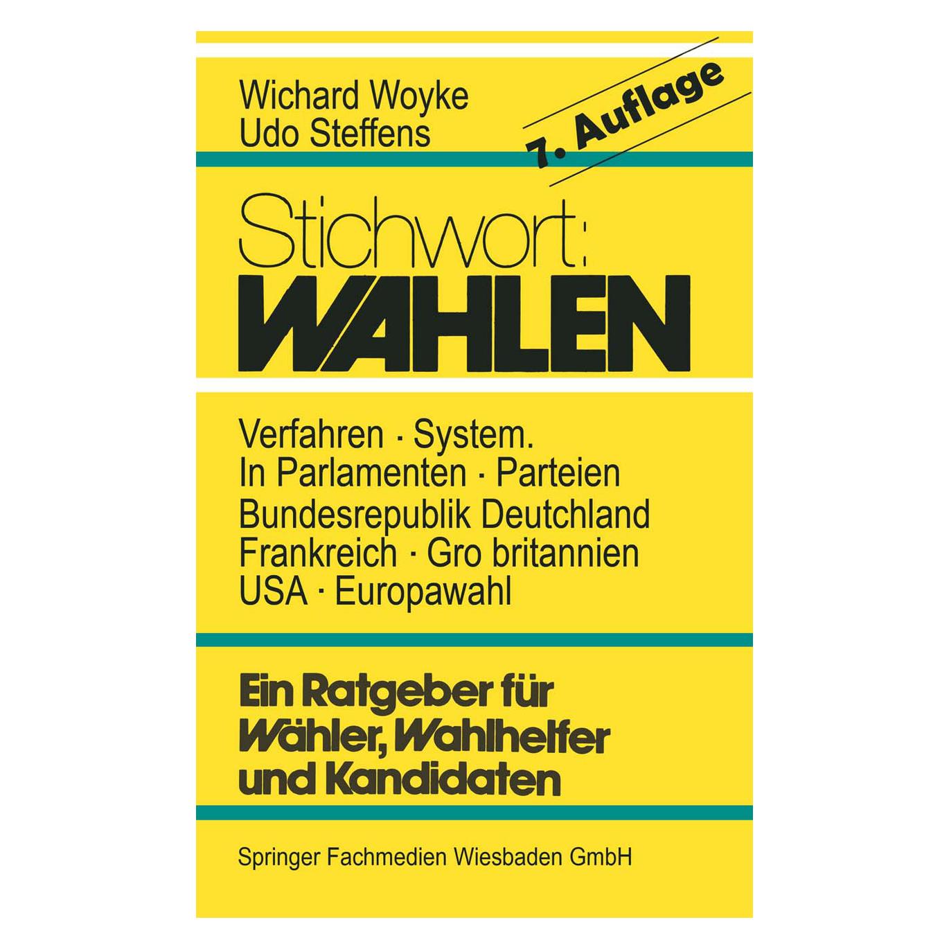 VS Stichwort: Wahlen (Deutsch, Softcover, Wichard Woyke) (35154575)
