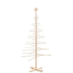 Weihnachtsbaum Xmas Tree Gestell Buchenholz Fuß/Stern Fichtenholz H 190 cm
