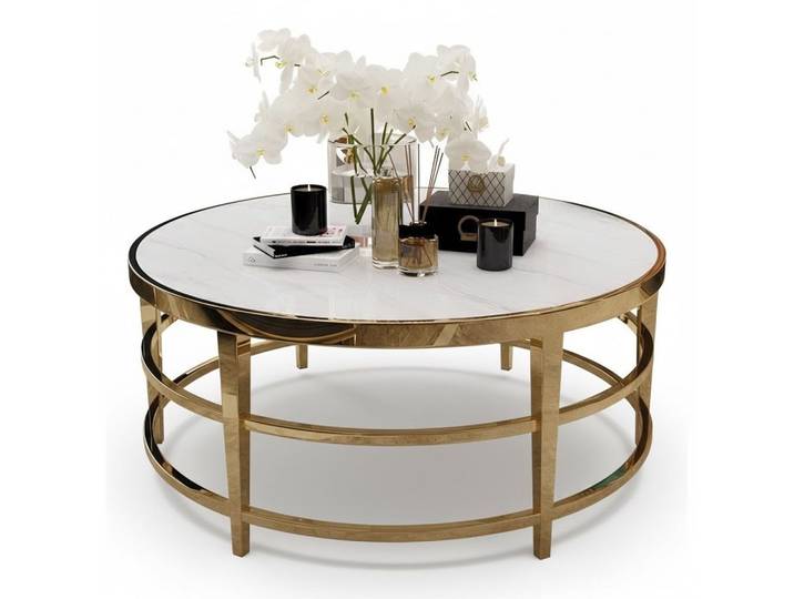 Xlmoebel Couchtisch Edelstahl Hochglanz Tische Design Möbel Beistell Sofort (1-St)