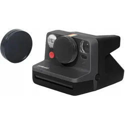 Loveinstant Dekielek Ochronny Dekiel Osłona Aluminium Na Obiektyw Do Polaroid Now Now+ / Czarny, Objektivdeckel, Schwarz
