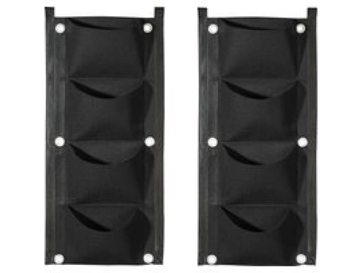 PARKSIDE® Lot de 2 sacs de plantation en feutre. (sac à plantes mural noir)