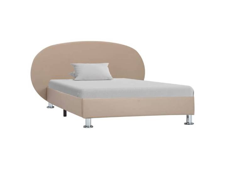 CHIC Lit adulte 1 place - 100x200 cm Structure/Cadre de lit cappuccino similicuir 100x200 cm #Sara50829