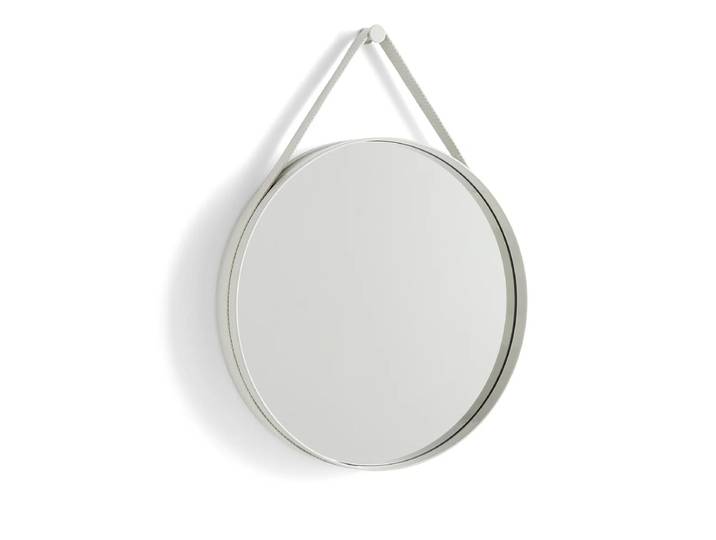 HAY - Strap Mirror No. 2 , Ø 50 cm, hellgrau