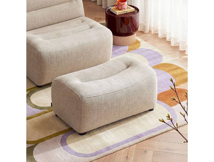 HABITAT - Repose-pieds en tissu - Taupe - Léandre