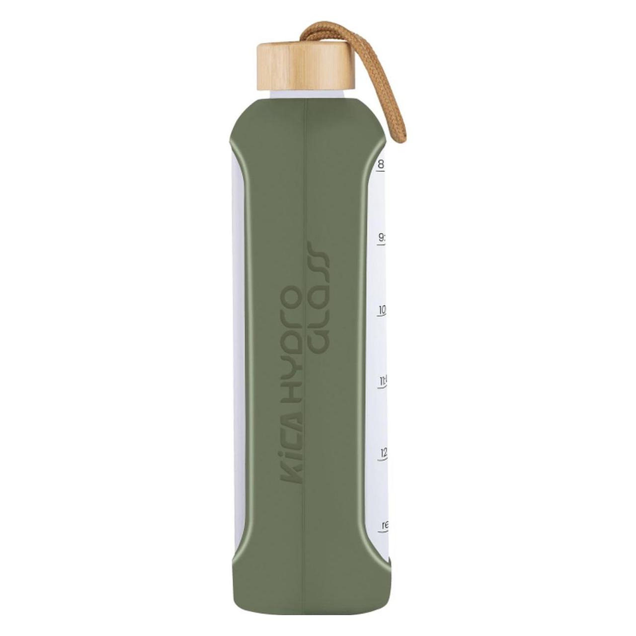 Krups Butelka szklana KiCA Hydro Glass 1000 ml - oliwkowa (1 l) (OTHER)
