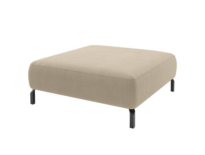 Repose-pieds 46cm Beige Tissu Esila: Beige foncé