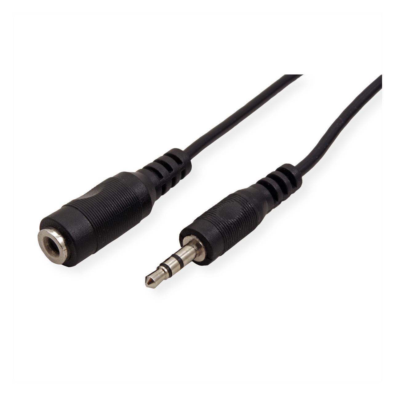 Value Stereo-Klinke Verlängerungskabel (5 m, AUX Kabel) (11.99.4355)