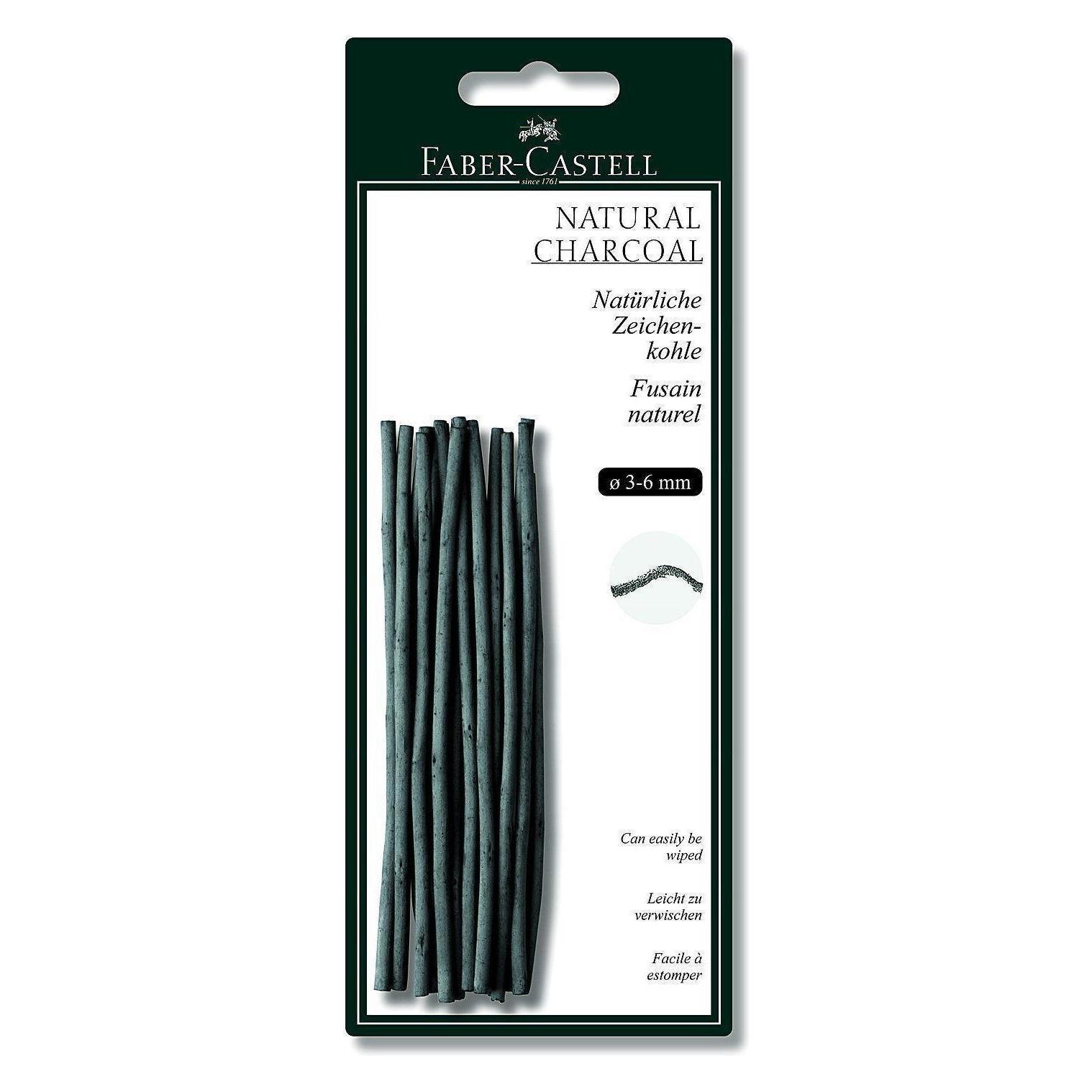 Faber-Castell Pitt Monochrome Kohle (Hart, 12x) (129198)