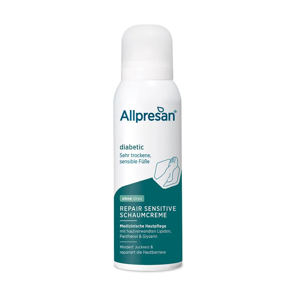 Allpresan diabetic Inten.+Repair o.Urea Schaum-Cr. 125 ml Schaum