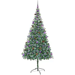 vidaXL, Weihnachtsbaum, Oskar (mit 120 lilafarbenen Bällen) (210 cm)
