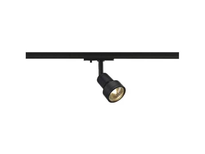 SLV PURI LED Schienen-Strahler, Dreh- und schwenkbarer 1-Phasen-Strahler, Deckenstrahler, Deckenleuchte, Schienensystem, Innenbeleuchtung GU10, inkl. 1Phasen-Adapter
