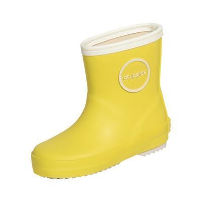Stiefel DRUPPIES "Regenstiefel Newborn", Mädchen, Gr. 20, grün (pastelgeel), Obermaterial: 100% Naturkautschuk NaRubber., Schuhe Stiefel