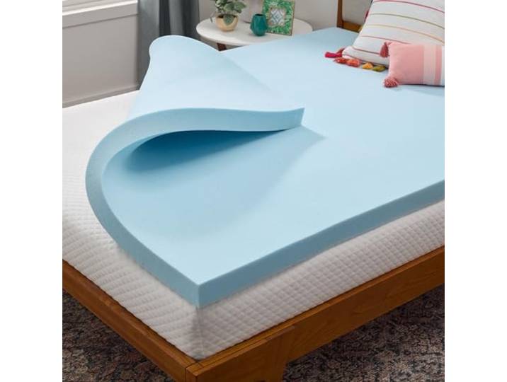 LINENSPA Matratzenauflage aus Memory-Schaum, 7,6 cm, mit Gel infundiertem Memory-Schaum, Plüsch-Gefühl, kühlend und druckentlastend, CertiPUR-Zertifiziert, Schlafsaal-Essentials, King-Größe