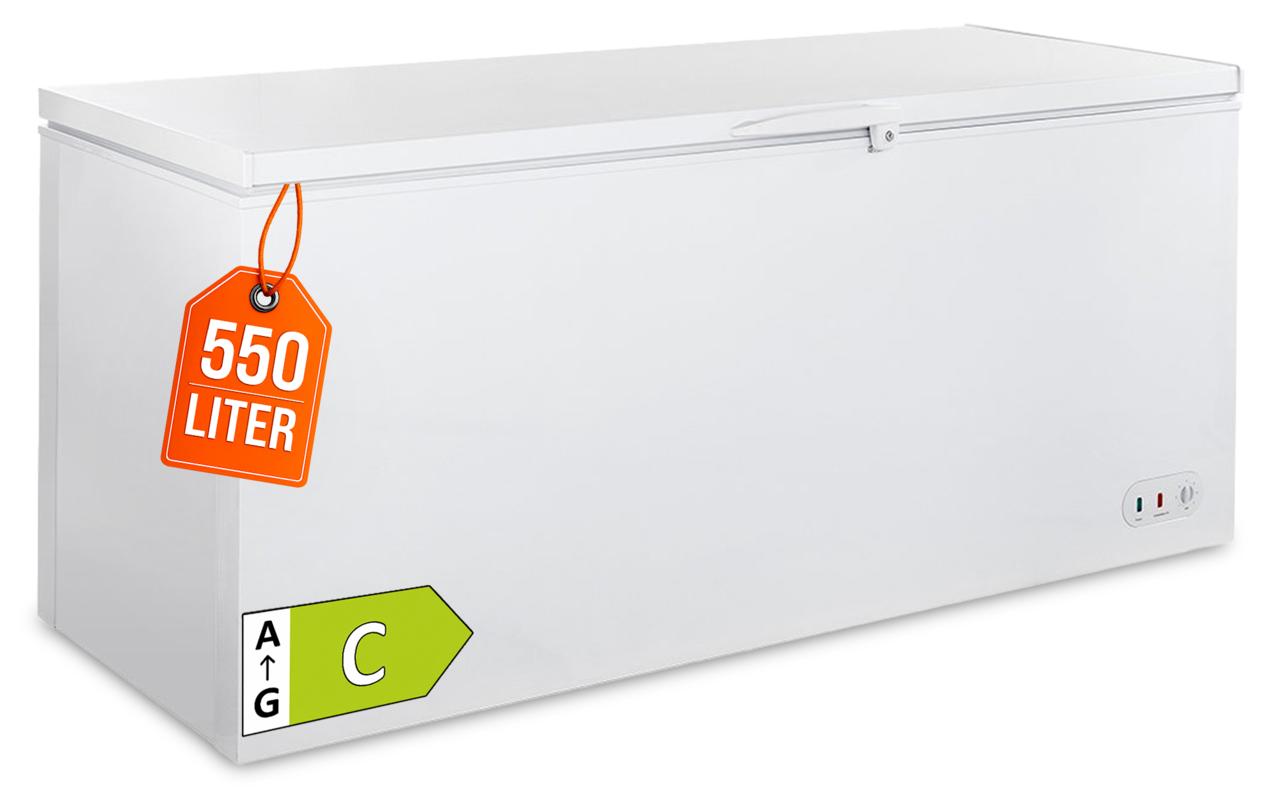 GastroHero Tiefkühltruhe ECO 650 mit Klappdeckel - große Lagerkapazität, robust & energieeffizient