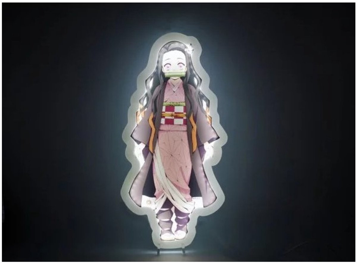 Teknofun Nezuko Kamado Demon Slayer Kimetsu no Yaiba LED neon lamp voor op tafel