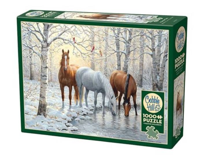 Cobble Hill legpuzzel Winter Trio - 1000 stukjes puzzelplezier