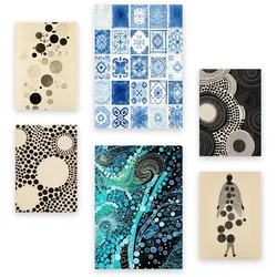 POSTER Set Mit 6 Schillernde Punkte In Vielseitiger Stil A3 & A4 Rahmenlos