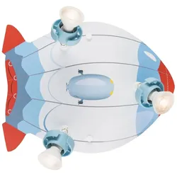 Elobra Rondell LUFTSCHIFF TECHNIKWELT, 3x GU10, blau/rot ELO-138052
