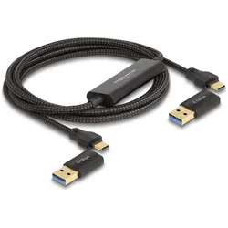 Delock 2in1 (2 m, USB 3.2 Gen 1), USB Kabel