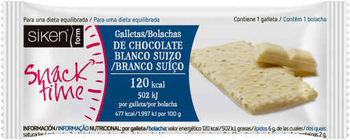 Siken Snack Time White Chocolate Biscuit 25 gr 3x25 gr