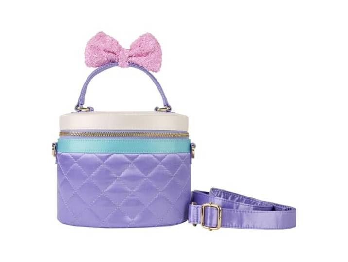 Loungefly Disney Daisy Duck gewatteerde crossbodytas