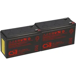 APC RBC22 Ersatzakku - 2x CSB GP1272F2 12V 7,2Ah - Plug & Play