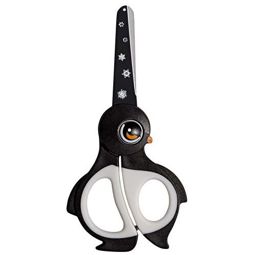 WEDO Kinderschere Bastelschere, Ekky aus Edelstahl Schwarz/W