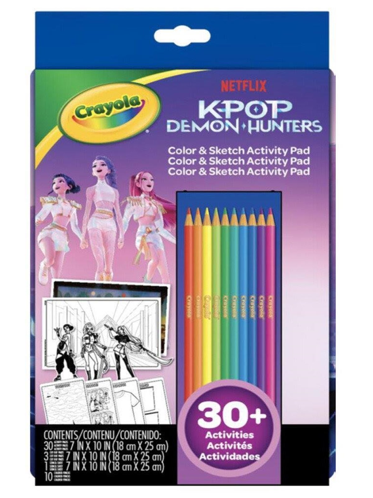 K POP KPDH CRAYOLA Color & Sketch Activity Pad