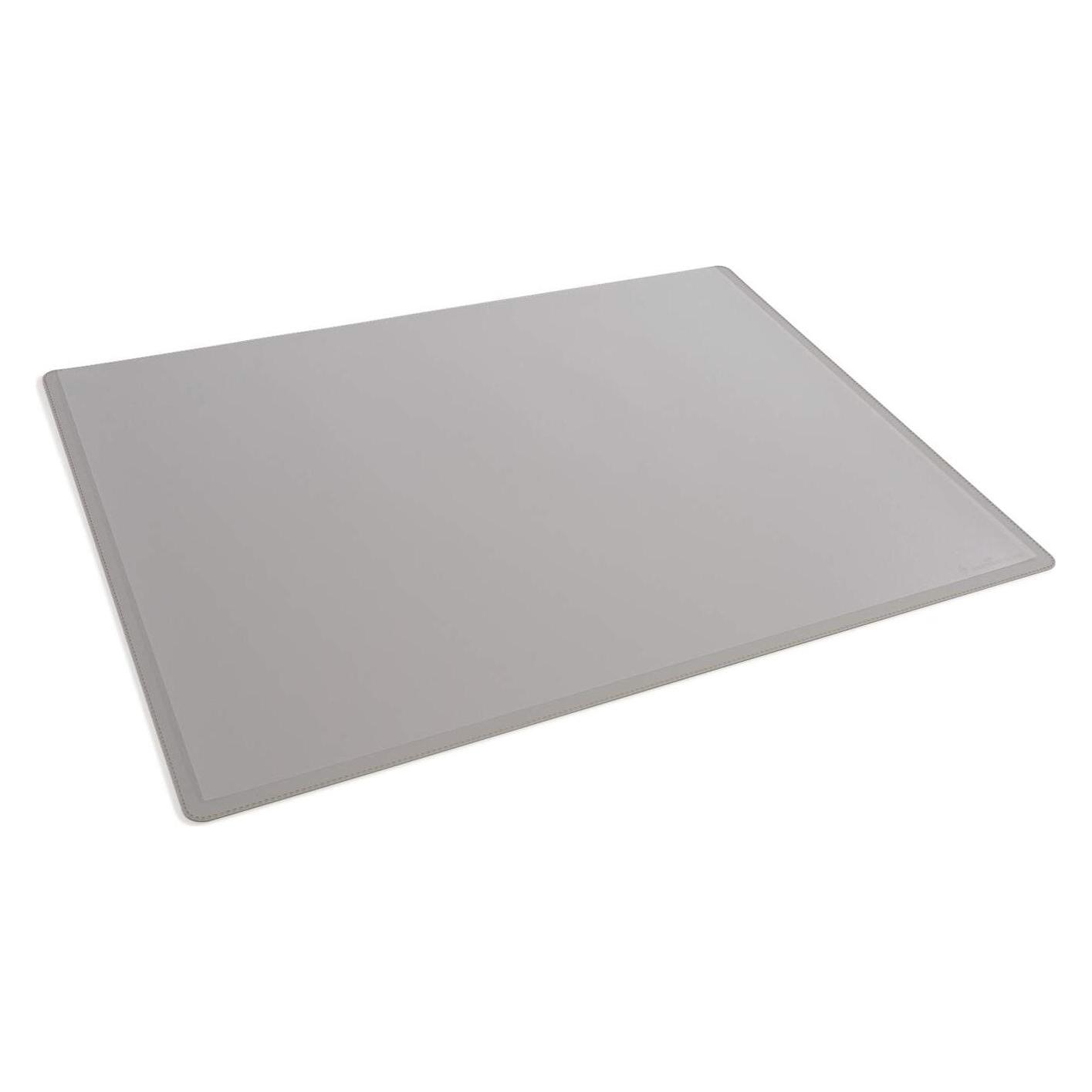 Durable Schreibunterlage 723310, PP, mit transparenter Abdeckung, 65x50cm, grau (50 x 65 cm) (723310)