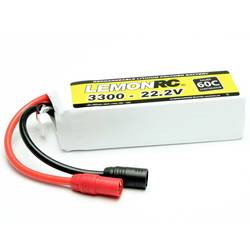 LemonRC Modellbau-Akkupack (LiPo) 22.2 V 3300 mAh Zellen-Zahl: 6 60 C Softcase AS150 15760