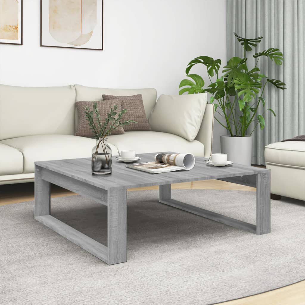17 Stories Goddord Sled Coffee Table Grey 35cm H X 100cm W X 100cm D
