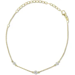 Tchibo - 585 Gold Armband - weiß