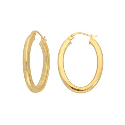 Paar Creolen FIRETTI "Schmuck Geschenk Silber 925 Ohrschmuck glänzend", gold (gelbgoldfarben), Ohrringe, Damen, Silber 925 (Sterlingsilber)