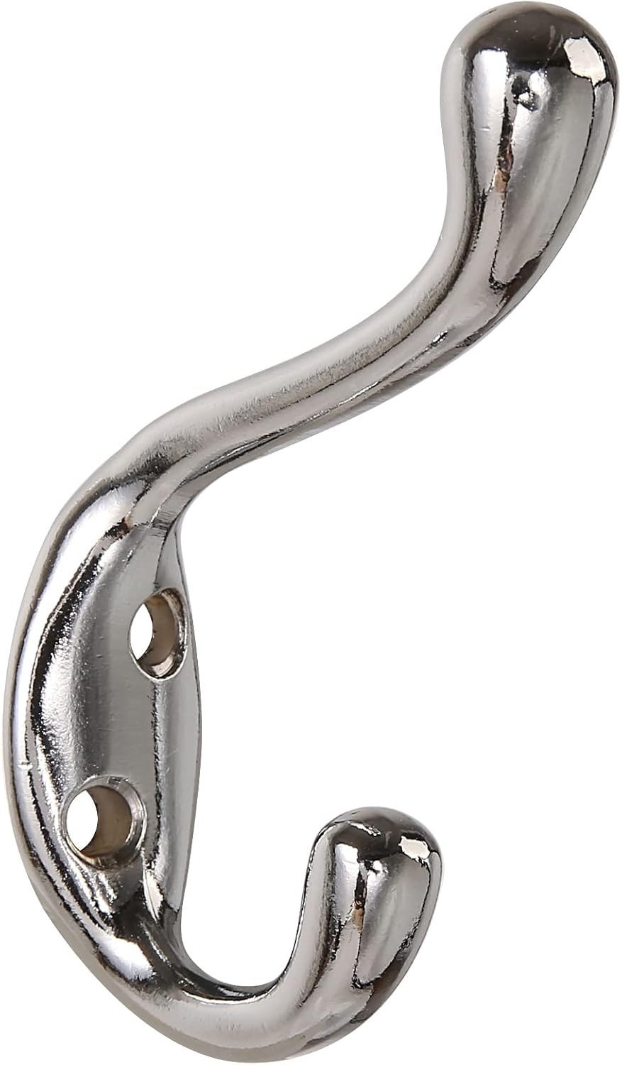 Set van 6 Dubbele Prong Jassenhaken in Antieke Stijl voor Kleding, Handdoeken en Sleutels
