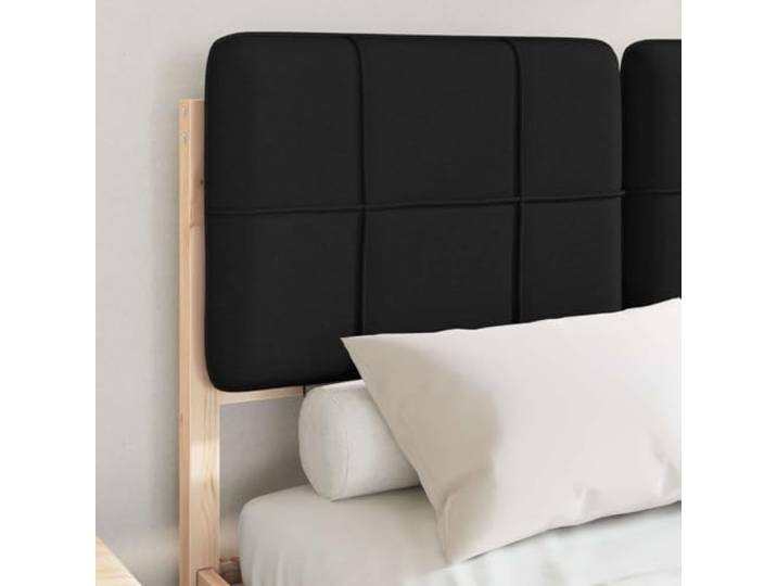KTHLBRH Bett mit Kopfteil schwarz beschichtet 120 x 200 cm Massives Kiefernholz, rechteckig, minimalistischer Stil, modernes Zimmer