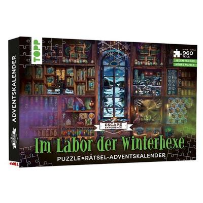 Puzzle-Rätsel-Adventskalender: Im Labor der Winterhexe – 24 Puzzles mit insgesamt 960 Teilen