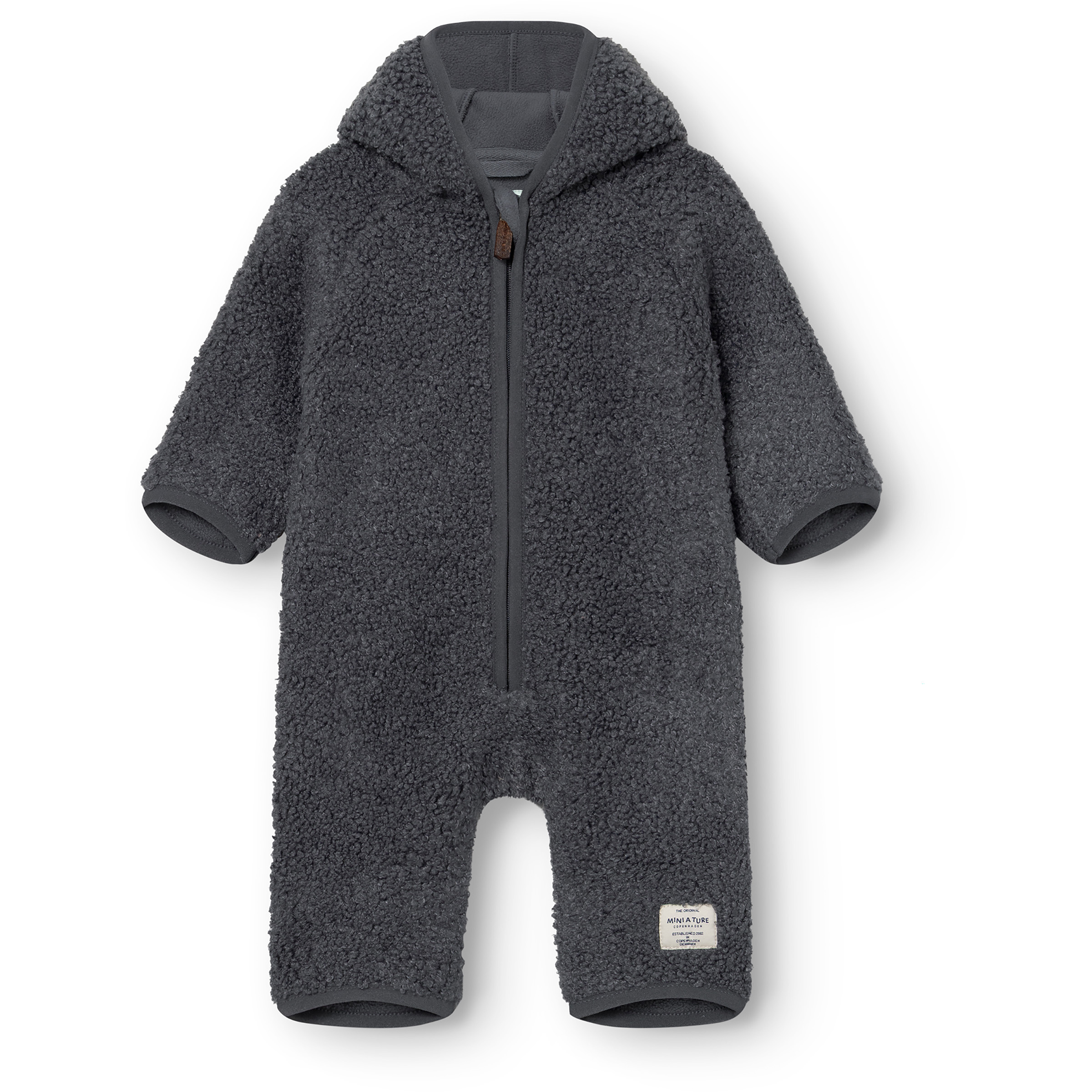 Mini A Ture Matadel Teddyfleece Overall Kinder Overalls grau Größe 74 Lifestyle Elastisch