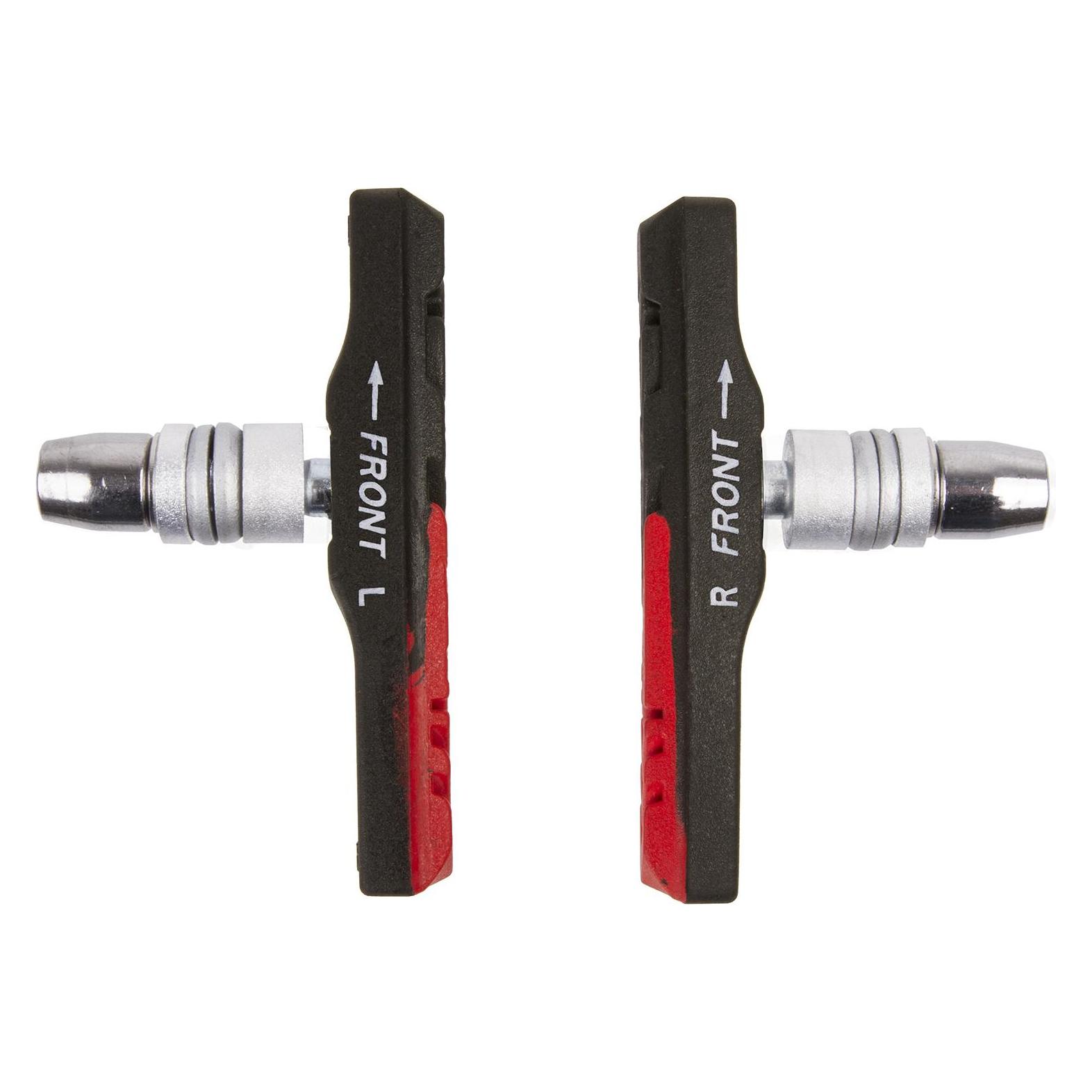 M-Wave V-Bremsschuhe 70 mm, zweifarbig (Gummi) (361021)