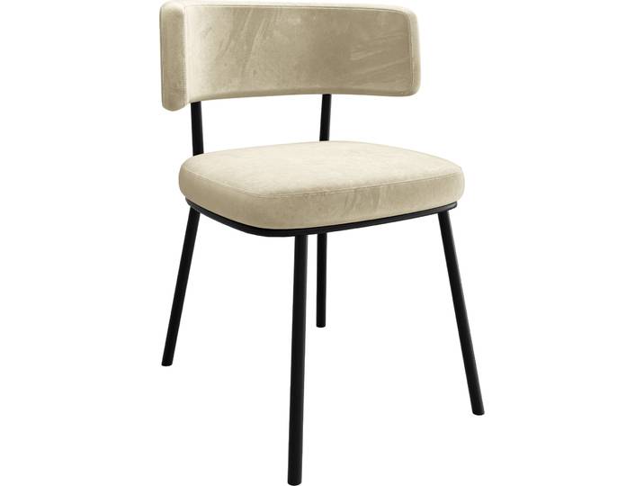 MIRJAN24 Stuhl Iga, 1 Stück, Esszimmerstuhl mit Beine aus Metall, Modern Kollektion (Farbe: Magic Velvet 2250)