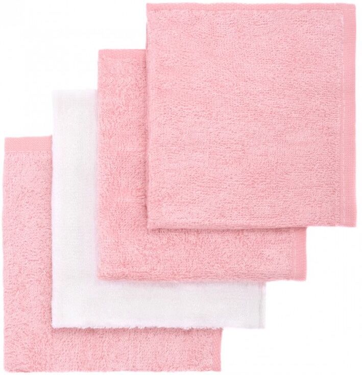 T-TOMI BIO Bamboo Baby Washcloths gant de toilette Pink 25 x 25 cm 4 pcs