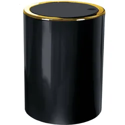 Kleine Wolke Kosmetikeimer Golden Clap, Schwarz 19x24,5x19/5 Liter