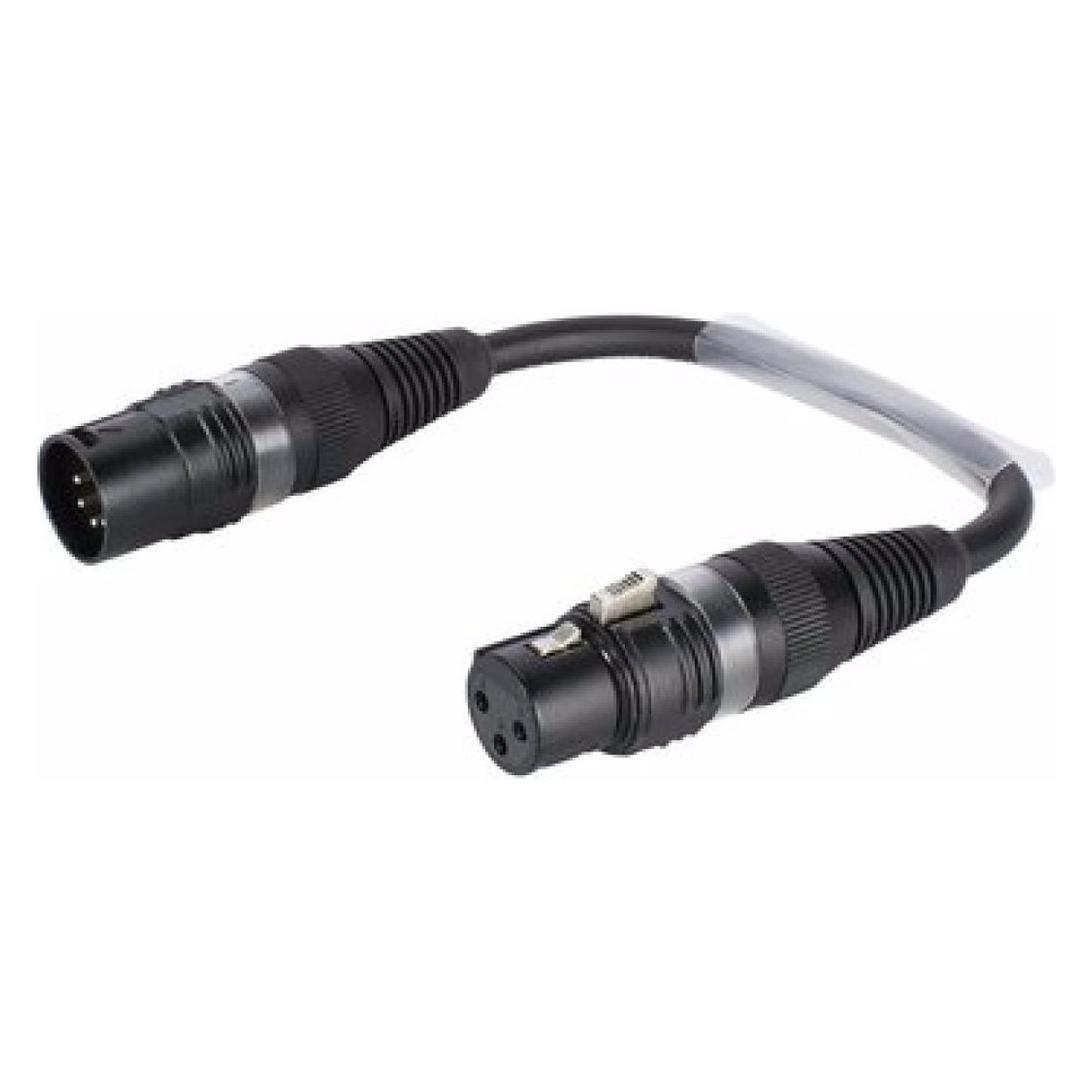 Sommer Cable Adapterkabel 3pol XLR(F)/5pol XLR(M)0,15m (0.15 m) (3030741T)